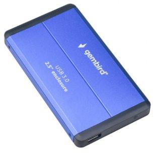 Externý obal pre 2,5" SATA HDD USB 3.0 modrý, GEMBIRD