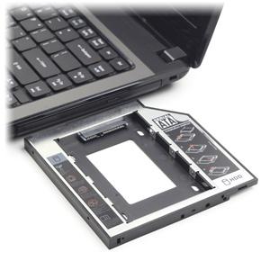 montážny rámik pre 2,5'' SATA HDD do 5,25'' šachty (napr. do notebooku namiesto DVD mechaniky), GEMB