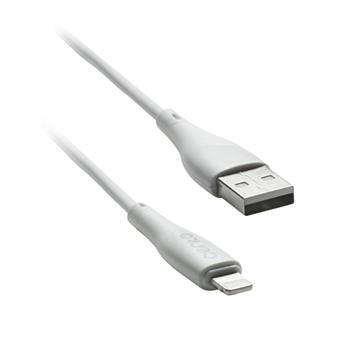kábel CENTO C101 Iphone(lightning)-USB Silicone biely (1m 3A)