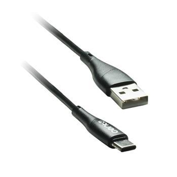 kábel CENTO C101 Typ C-USB Silicone čierny (1m 3A)