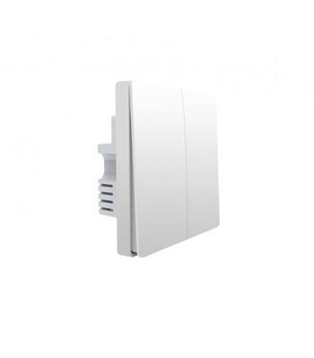Zigbee vypínač s dvojitým relé - AQARA Smart Wall Switch H1 EU (No Neutral, Double Rocker) (WS-EUK02