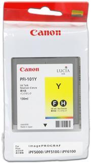 kazeta CANON PFI-101Y Yellow pre iPF 5000/5100/6000s/6100 (130 ml)
