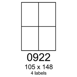 etikety RAYFILM 105x148 univerzálne biele R01000922A (100 list./A4)