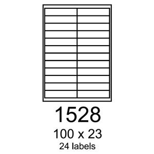 etikety RAYFILM 100x23 oranžové flourescentné laser R01331528A (100 list./A4)