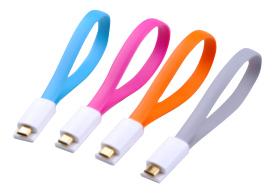 Mini Magnetický USB nabíjací kábel oranžový 225mm BELLAPROX s microUSB konektorom