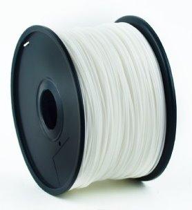 PLA plastic filament pre 3D tlač, priemer 1,75mm, farba biela, Gembird