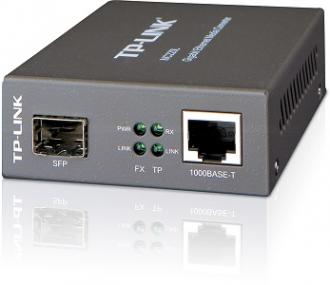 Gigabitový optický konvertor TP-LINK MC220L 1000Mbps RJ45 to 1000Mbps SFP slot, 0,55 km multi-mode/