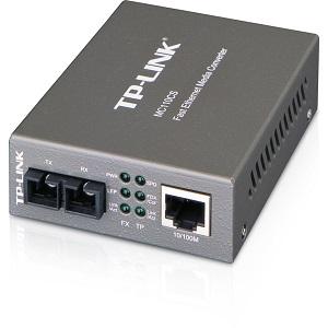 TP-LINK MC110CS Optický konvertor: 10/100Mbps RJ45 to 100Mbp single-mode SC fiber Converter, Full-du
