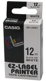 páska CASIO XR-12WE1 Black On White Tape EZ Label Printer (12mm)