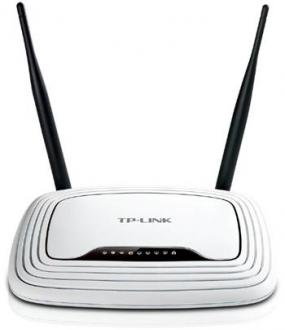 Wireles router TP-LINK TL-WR841N, 300 Mbps, 4-Port 10/100 Mbps Switch, MIMO, QoS, QSS, SPI firewall,