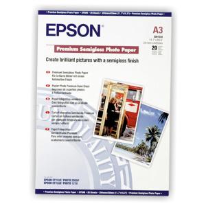papier EPSON S041334 Premium semi-gloss photo 251g/m2, A3, 20ks