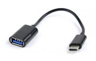 kábel USB CABLEXPERT AF/typ C 3.1, OTG, 8cm